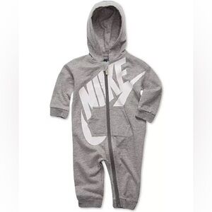 Nike Grey/White Coverall Full Zipper Hooded 3M
